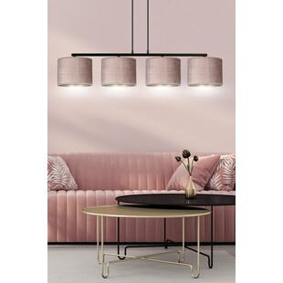 Lampa wisząca różowa Hilde IV 100cm - Emibig | Salon, Jadalnia