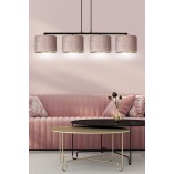 Lampa wisząca różowa Hilde IV 100cm - Emibig | Salon, Jadalnia