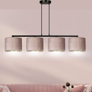 Lampa wisząca różowa Hilde IV 100cm - Emibig | Salon, Jadalnia
