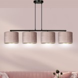 Lampa wisząca różowa Hilde IV 100cm - Emibig | Salon, Jadalnia