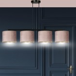 Lampa wisząca różowa Hilde IV 100cm - Emibig | Salon, Jadalnia
