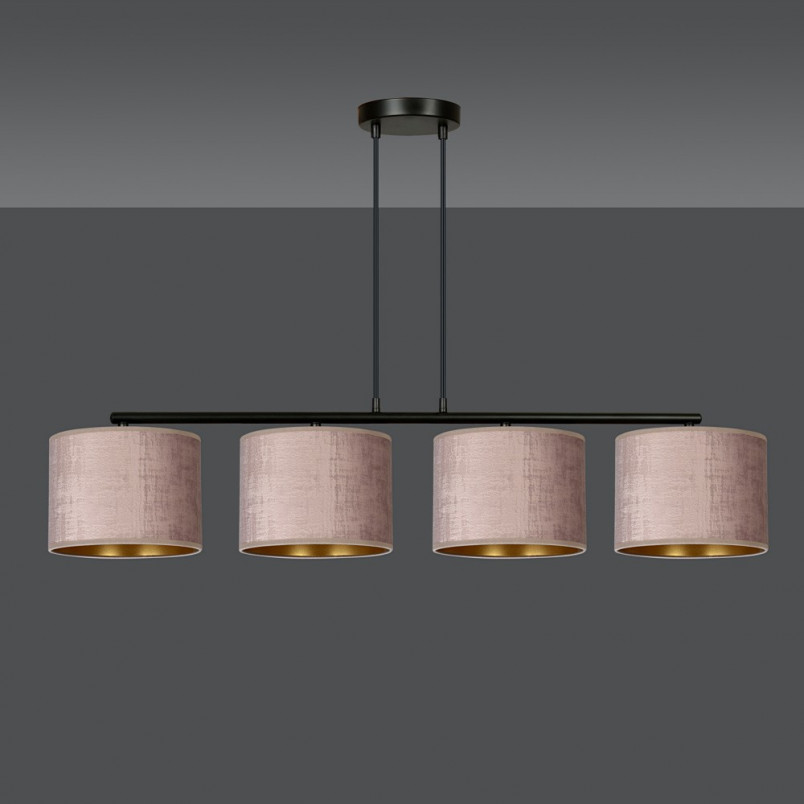 Lampa wisząca różowa Hilde IV 100cm - Emibig | Salon, Jadalnia