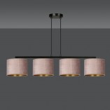 Lampa wisząca różowa Hilde IV 100cm - Emibig | Salon, Jadalnia