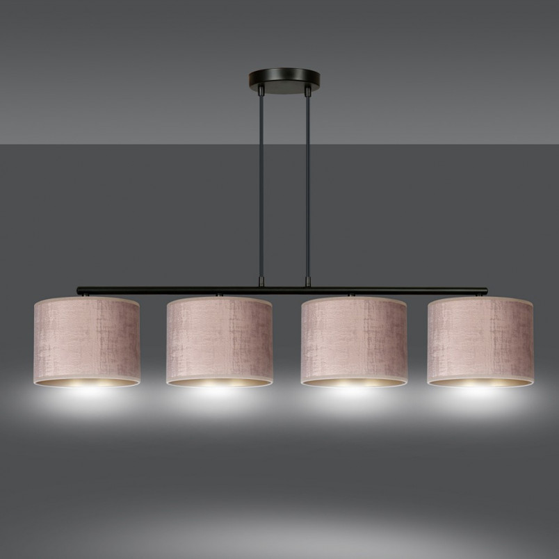 Lampa wisząca różowa Hilde IV 100cm - Emibig | Salon, Jadalnia