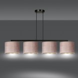 Lampa wisząca różowa Hilde IV 100cm - Emibig | Salon, Jadalnia
