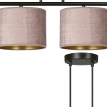 Lampa wisząca różowa Hilde IV 100cm - Emibig | Salon, Jadalnia