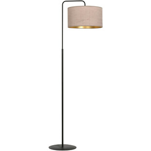 Lampa podłogowa z abażurem Hilde różowa Emibig