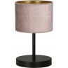 Lampy na stolik nocny| Lampka nocna z abażurem Hilde różowa Emibig