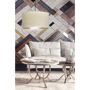 Lampa wisząca Hilde - biało-beżowa Emibig | Nowoczesny design