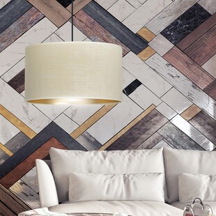 Lampa wisząca Hilde - biało-beżowa Emibig | Nowoczesny design