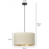 Lampa wisząca Hilde - biało-beżowa Emibig | Nowoczesny design