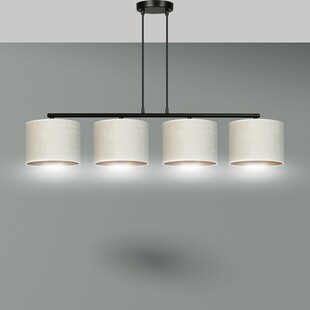 Lampa wisząca Hilde IV - Emibig | Biało-beżowa, 100cm