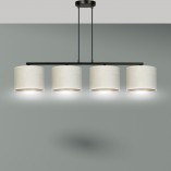 Lampa wisząca Hilde IV - Emibig | Biało-beżowa, 100cm