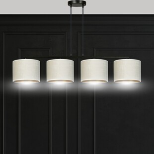 Lampa wisząca Hilde IV - Emibig | Biało-beżowa, 100cm
