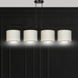 Lampa wisząca Hilde IV - Emibig | Biało-beżowa, 100cm