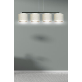 Lampa wisząca Hilde IV - Emibig | Biało-beżowa, 100cm