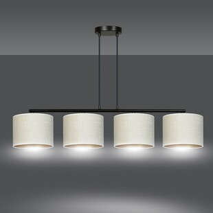 Lampa wisząca Hilde IV - Emibig | Biało-beżowa, 100cm