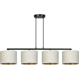 Lampa wisząca Hilde IV - Emibig | Biało-beżowa, 100cm