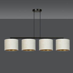 Lampa wisząca Hilde IV - Emibig | Biało-beżowa, 100cm