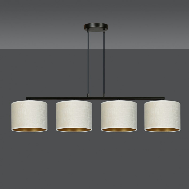Lampa wisząca Hilde IV - Emibig | Biało-beżowa, 100cm