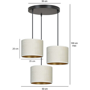 Lampa wisząca potrójna Hilde Premium | Emibig - Sklep z lampami