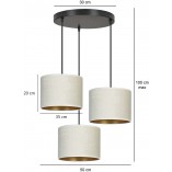 Lampa wisząca potrójna Hilde Premium | Emibig - Sklep z lampami