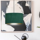 Lampa wisząca Hilde zielona Emibig | Nowoczesny design