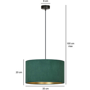 Lampa wisząca Hilde zielona Emibig | Nowoczesny design