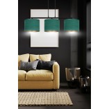 Lampa wisząca zielona Hilde III 72cm | Emibig - Sklep z lampami
