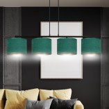 Lampa wisząca Hilde IV zielona | Emibig - Oświetlenie