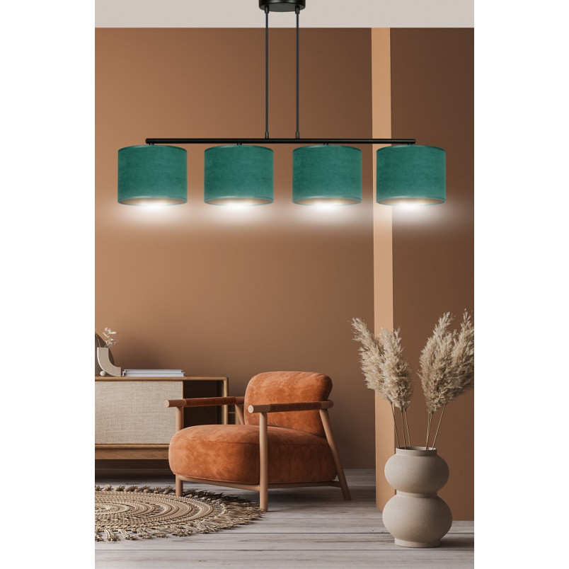 Lampa wisząca Hilde IV zielona | Emibig - Oświetlenie