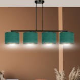 Lampa wisząca Hilde IV zielona | Emibig - Oświetlenie