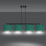 Lampa wisząca Hilde IV zielona | Emibig - Oświetlenie