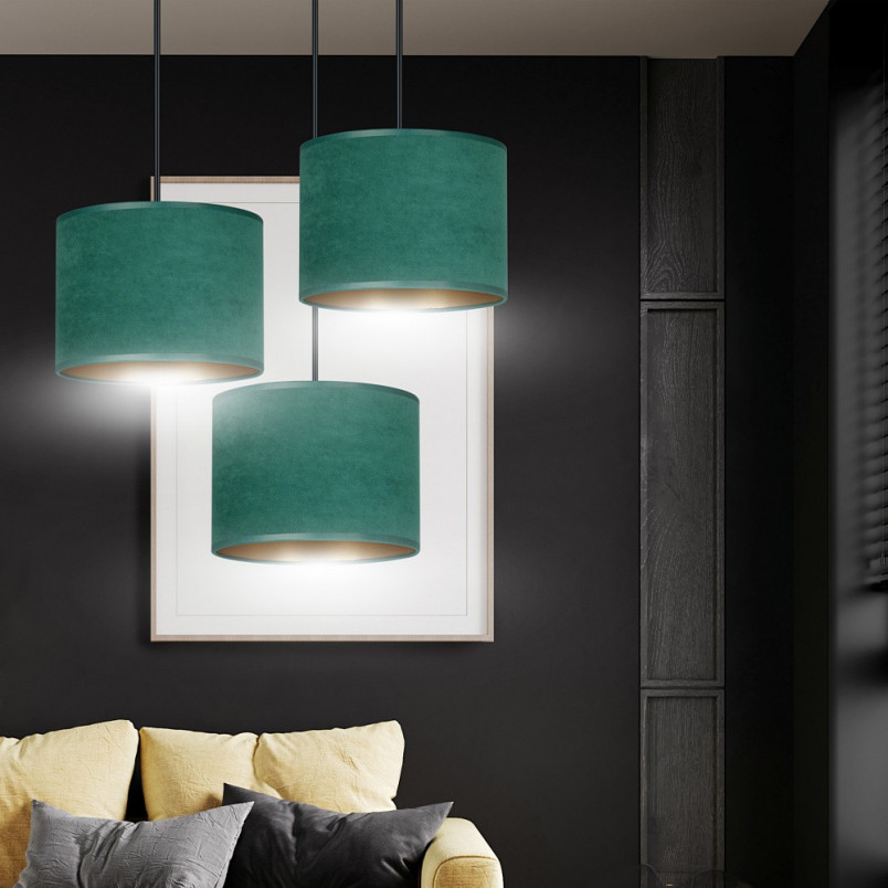 Lampa wisząca zielona Hilde Premium | Emibig - 50cm