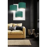 Lampa wisząca zielona Hilde Premium | Emibig - 50cm