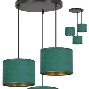 Lampa wisząca zielona Hilde Premium | Emibig - 50cm