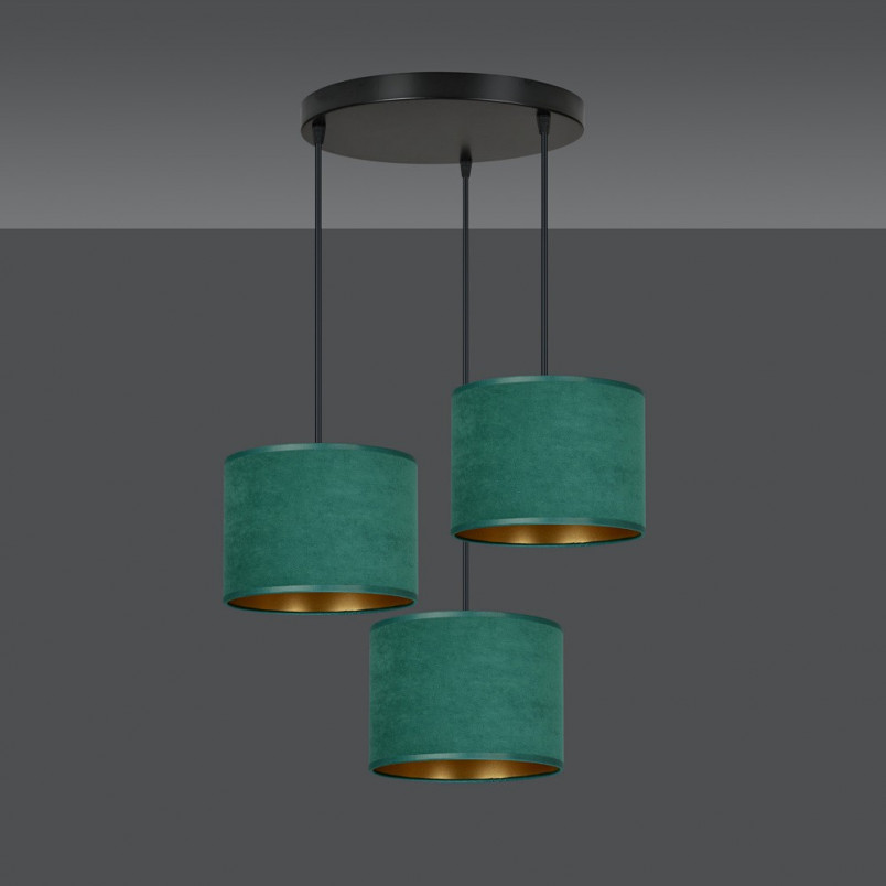 Lampa wisząca zielona Hilde Premium | Emibig - 50cm