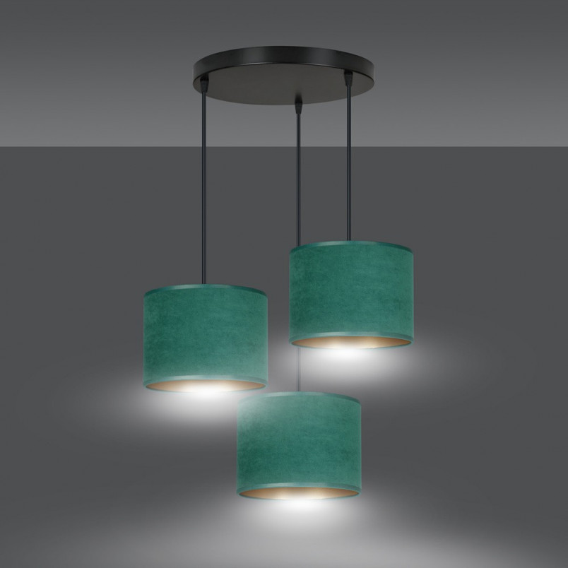 Lampa wisząca zielona Hilde Premium | Emibig - 50cm