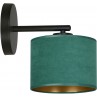 Lampy z abażurem | Kinkiet z abażurem Hilde zielony Emibig do salonu i sypialni