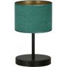 Lampy na stolik nocny| Lampka nocna z abażurem Hilde zielona Emibig