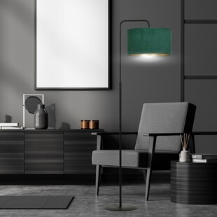 Lampa podłogowa zielona Hilde Emibig | Elegancki design