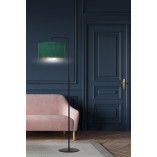 Lampa podłogowa zielona Hilde Emibig | Elegancki design