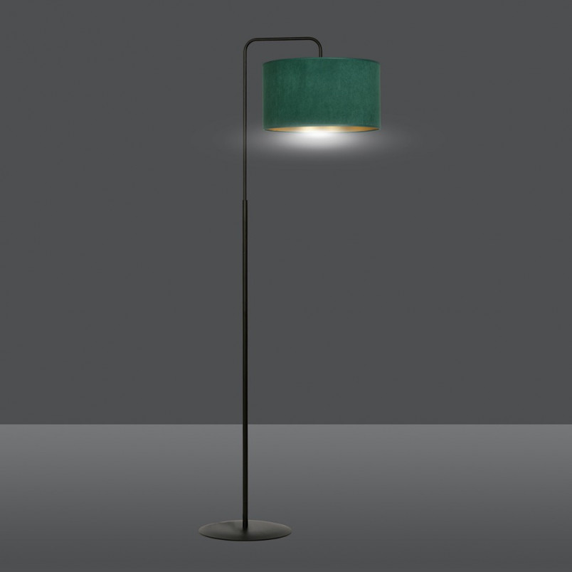 Lampa podłogowa zielona Hilde Emibig | Elegancki design