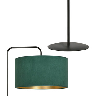 Lampa podłogowa z abażurem Hilde zielona Emibig