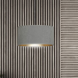 Lampa wisząca szara Hilde Emibig | Średnica 35cm | Sklep z lampami