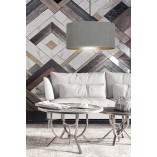 Lampa wisząca szara Hilde Emibig | Średnica 35cm | Sklep z lampami