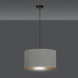 Lampa wisząca szara Hilde Emibig | Średnica 35cm | Sklep z lampami