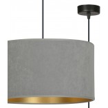 Lampa wisząca szara Hilde Emibig | Średnica 35cm | Sklep z lampami