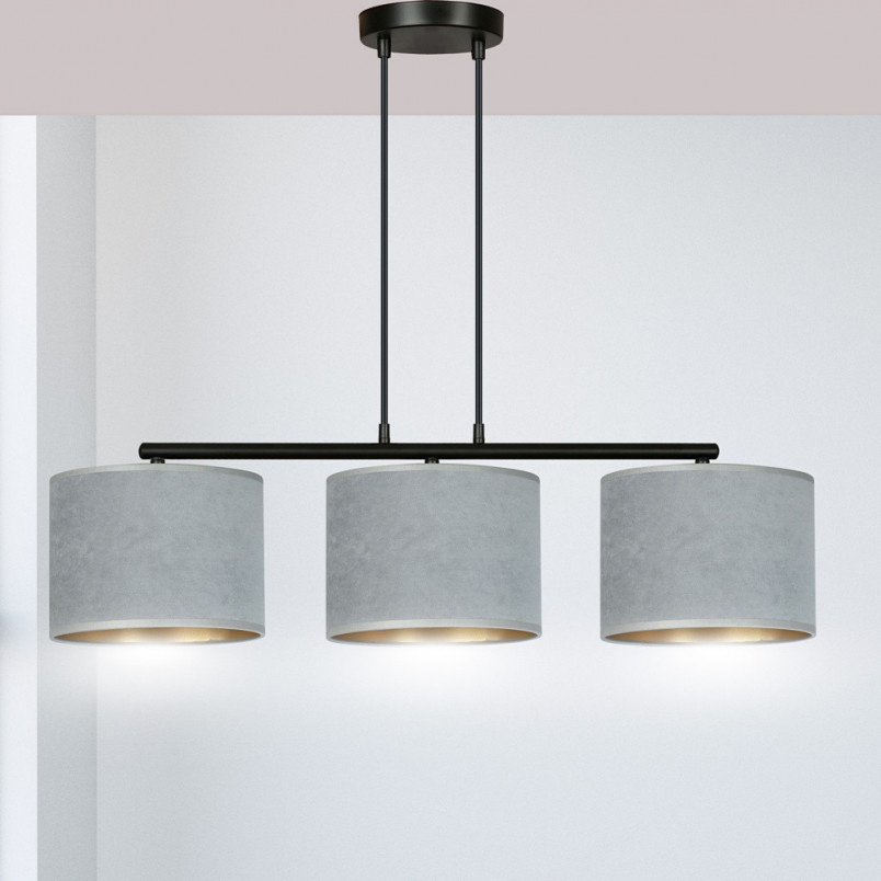 Lampa wisząca Hilde III szara 72cm - Emibig | Elegancki design