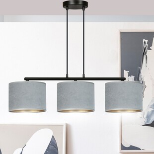 Lampa wisząca Hilde III szara 72cm - Emibig | Elegancki design